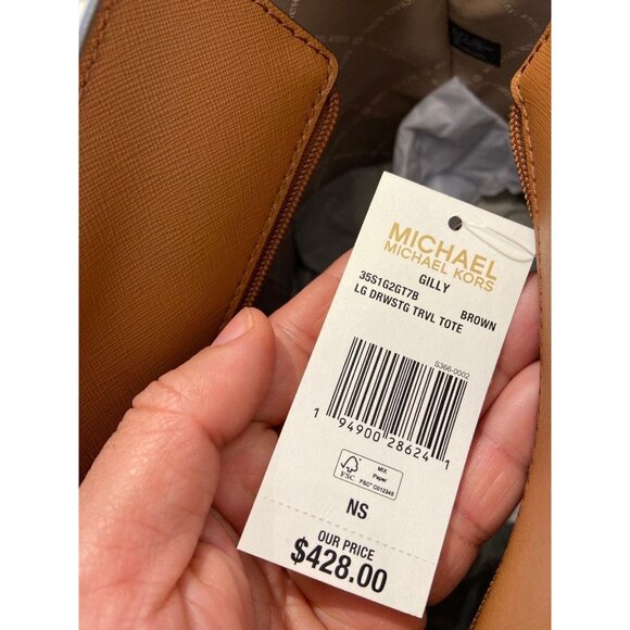 Michael Kors tote gilly large drawstring travel purse and trifold bundle - Picture 10 of 11